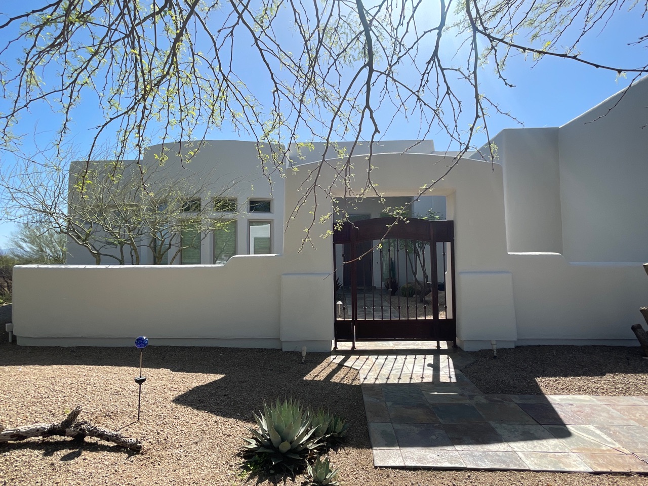 Stucco repair and new application services by TWD. [TWD Project Location: Scottsdale, AZ]