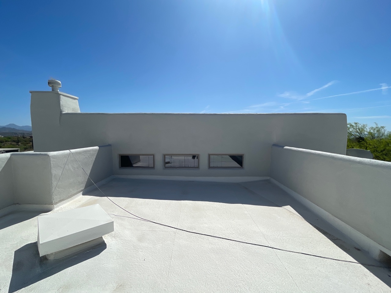 TWD can take care of your parapet wall and chimney stucco needs. [TWD Project Location: Scottsdale, AZ]