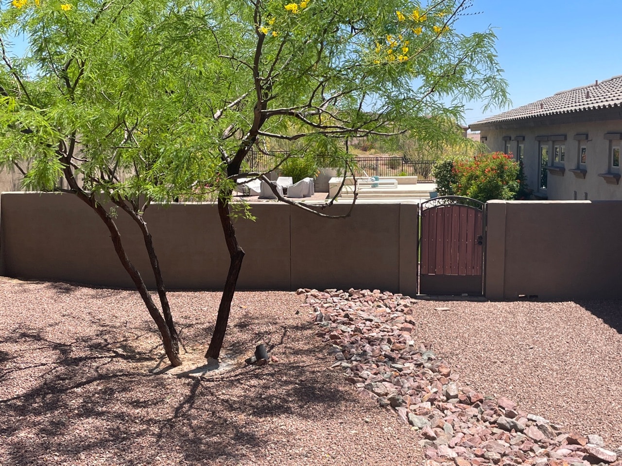 Stucco repair and painting are two of our highly sought out services. When it comes to maintaining the curb appeal of your home, we're here to help. [TWD Project Location: Scottsdale, AZ]