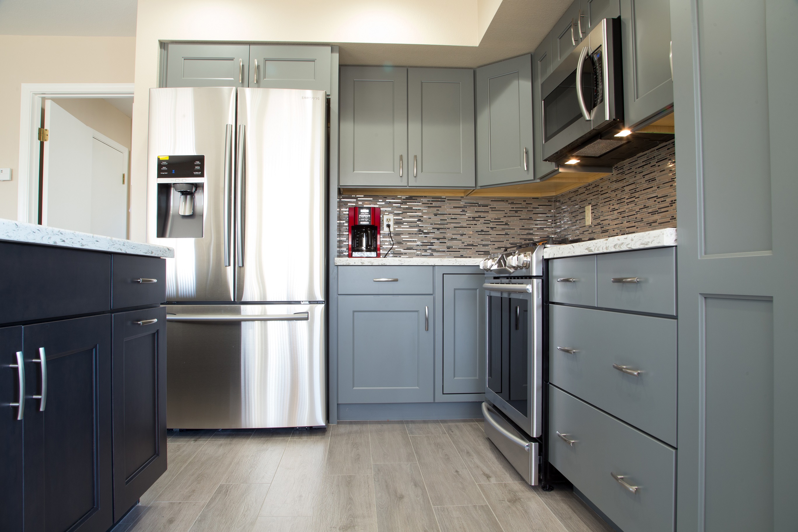 It's hard to believe, but this kitchen used to be closed off. An interior wall was removed and remodel complete for a beautiful clean finish. [TWD Project Location: Sun City, AZ]